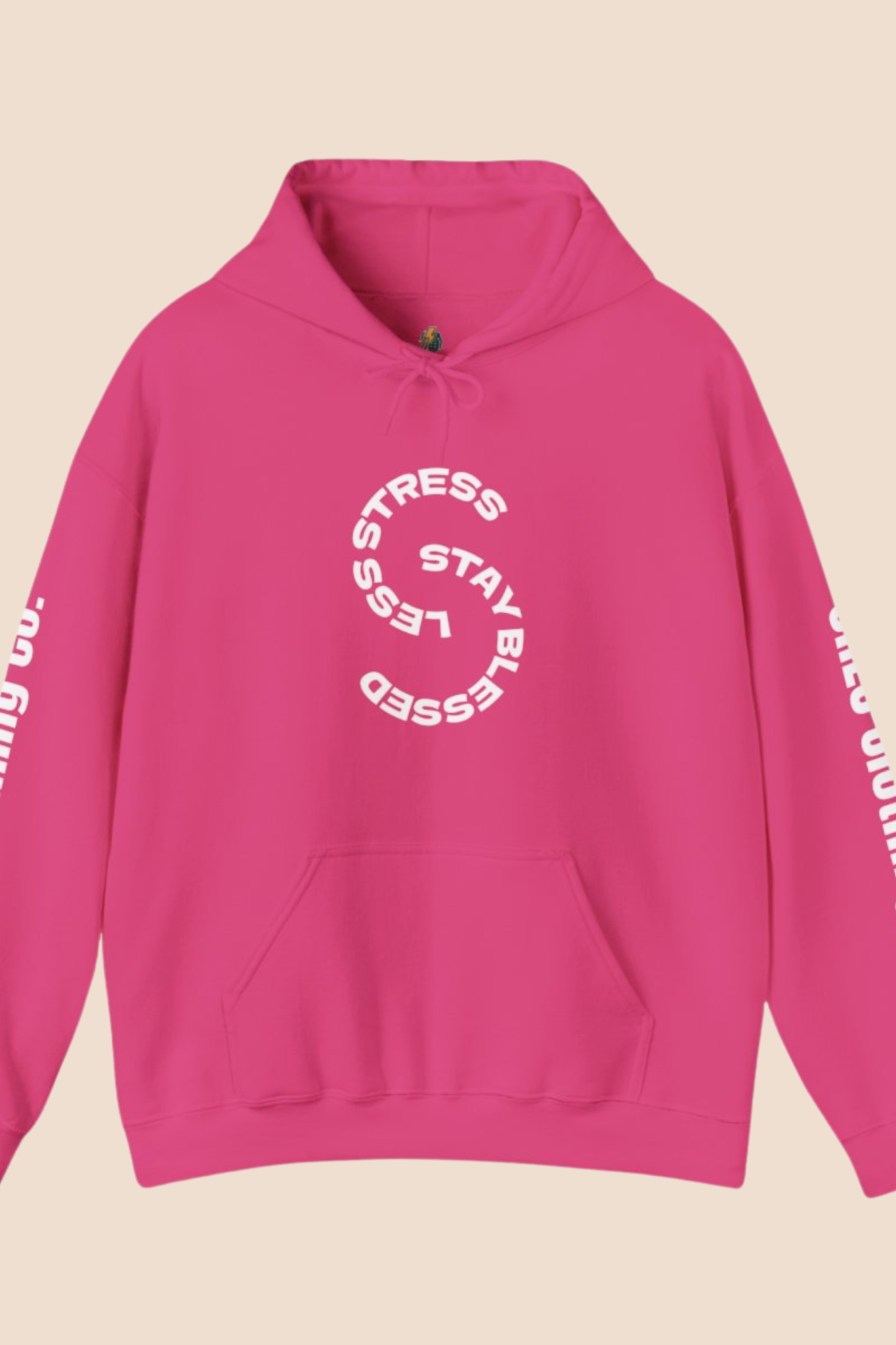 "Less Stress, Stay Blessed" Unisex Hoodie