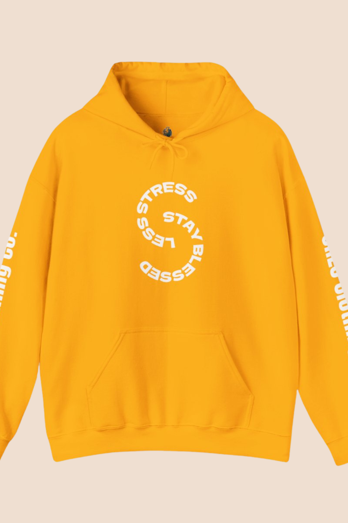 "Less Stress, Stay Blessed" Unisex Hoodie