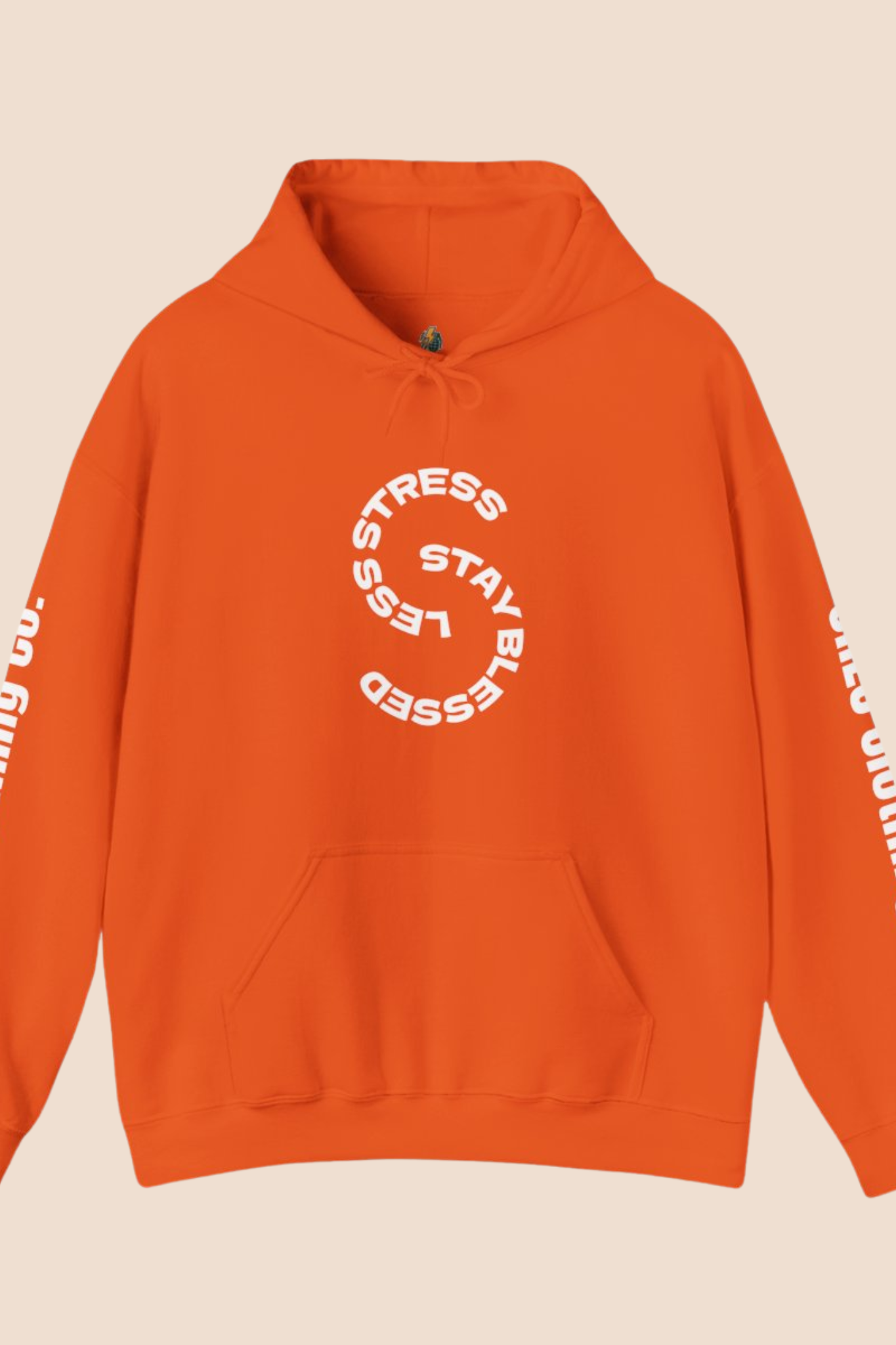 "Less Stress, Stay Blessed" Unisex Hoodie