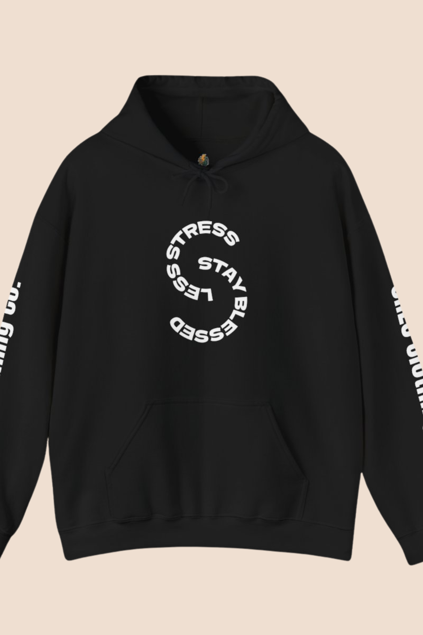 "Less Stress, Stay Blessed" Unisex Hoodie