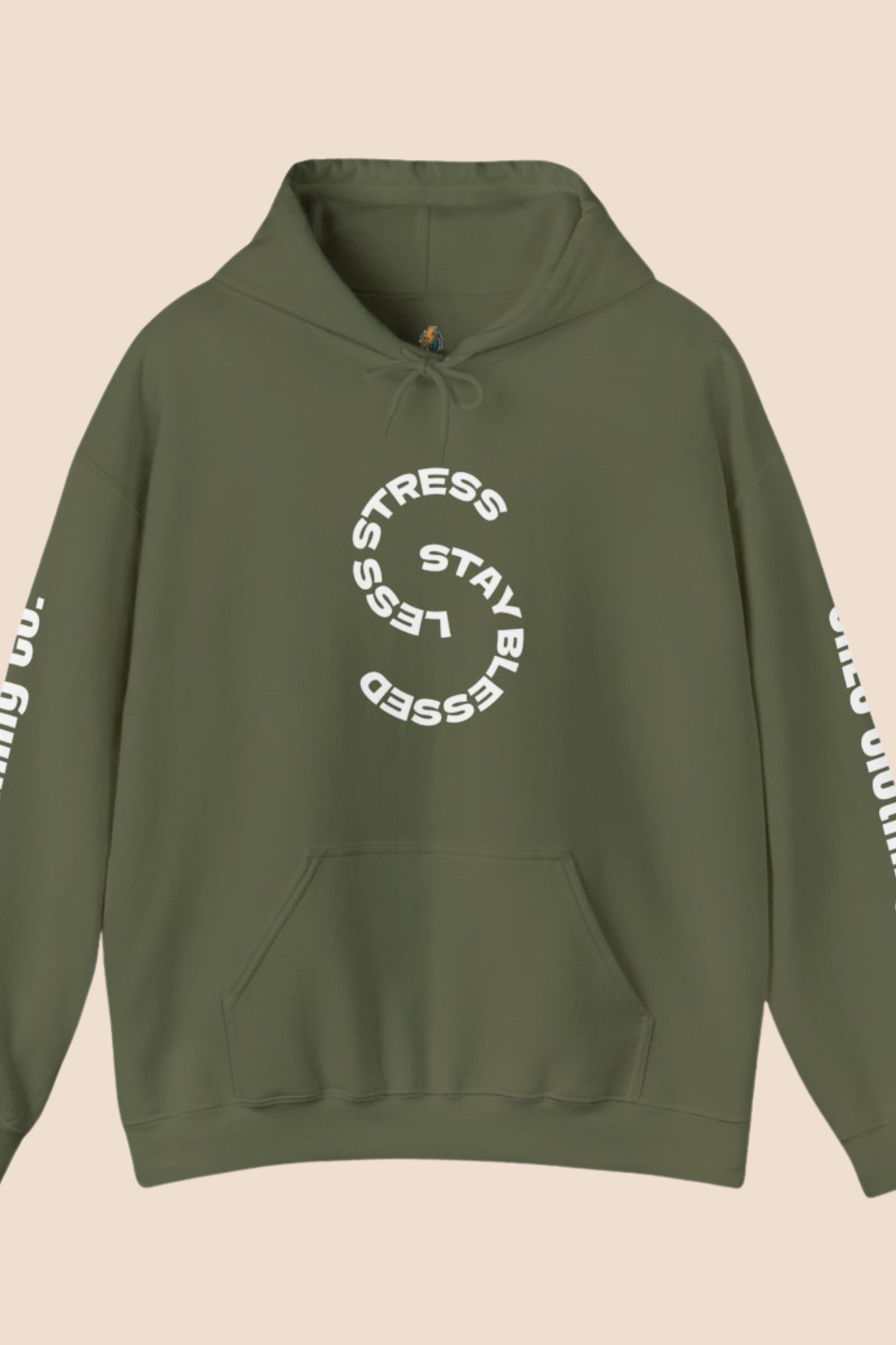 "Less Stress, Stay Blessed" Unisex Hoodie