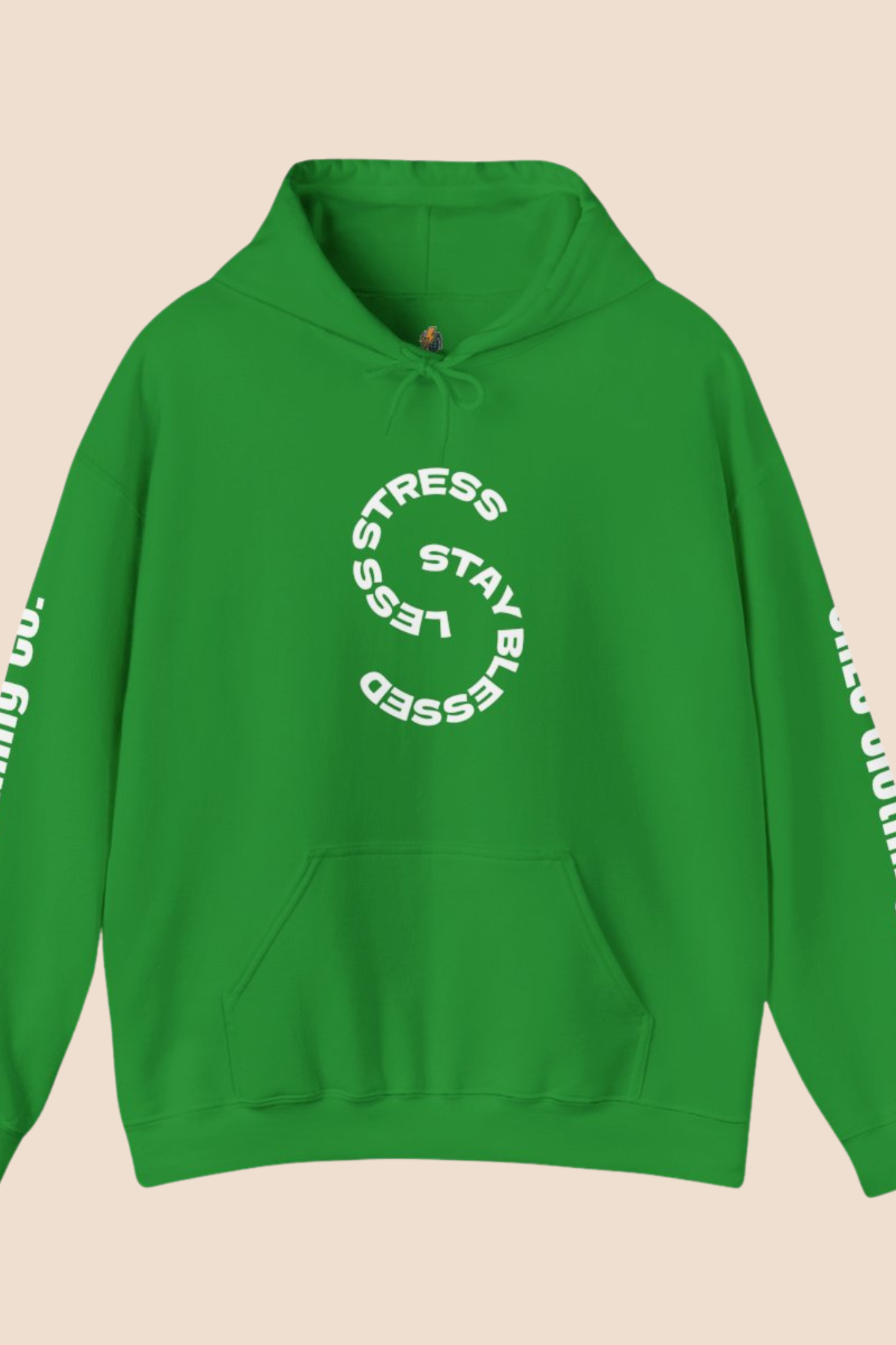 "Less Stress, Stay Blessed" Unisex Hoodie