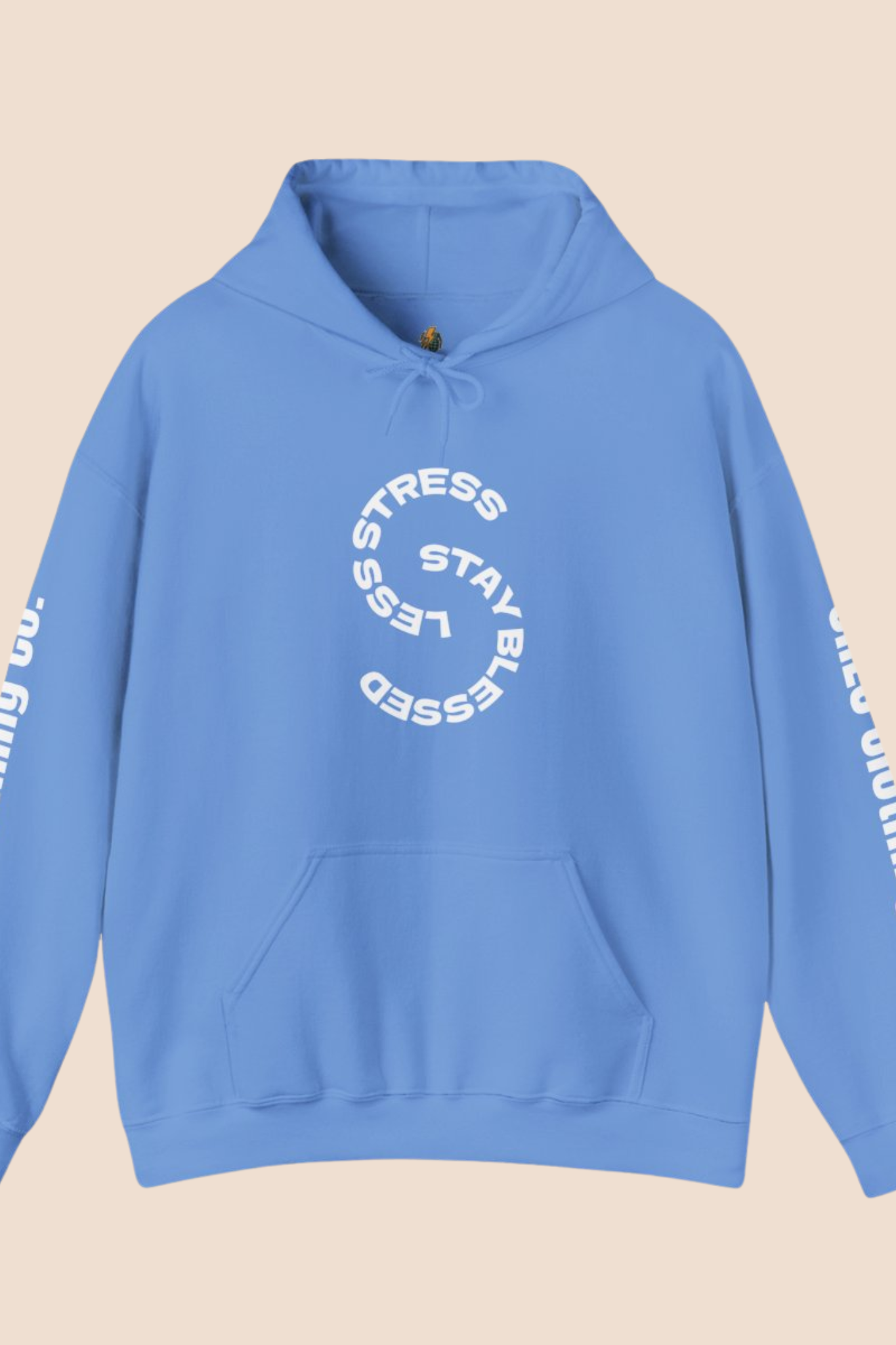 "Less Stress, Stay Blessed" Unisex Hoodie