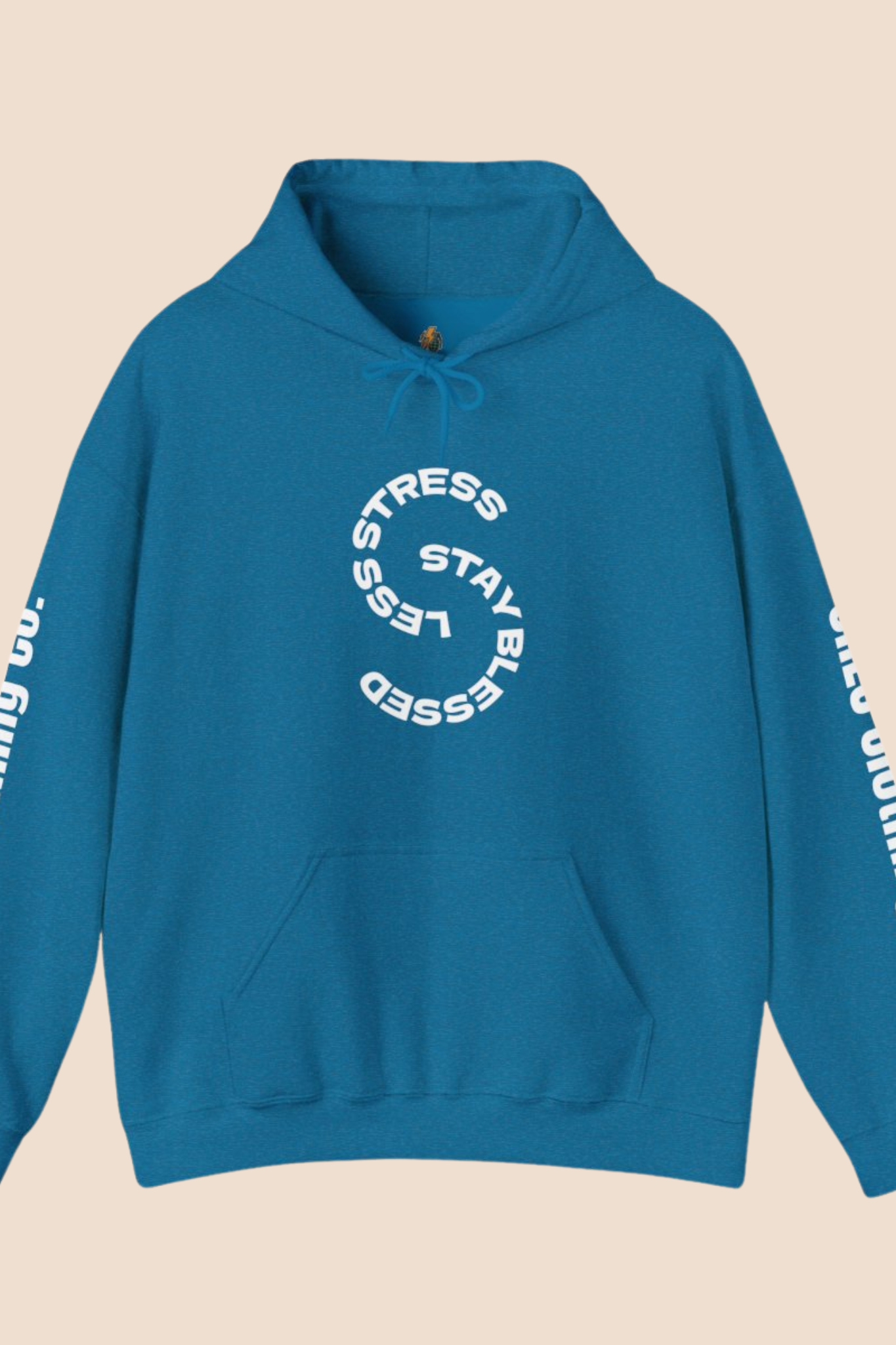 "Less Stress, Stay Blessed" Unisex Hoodie