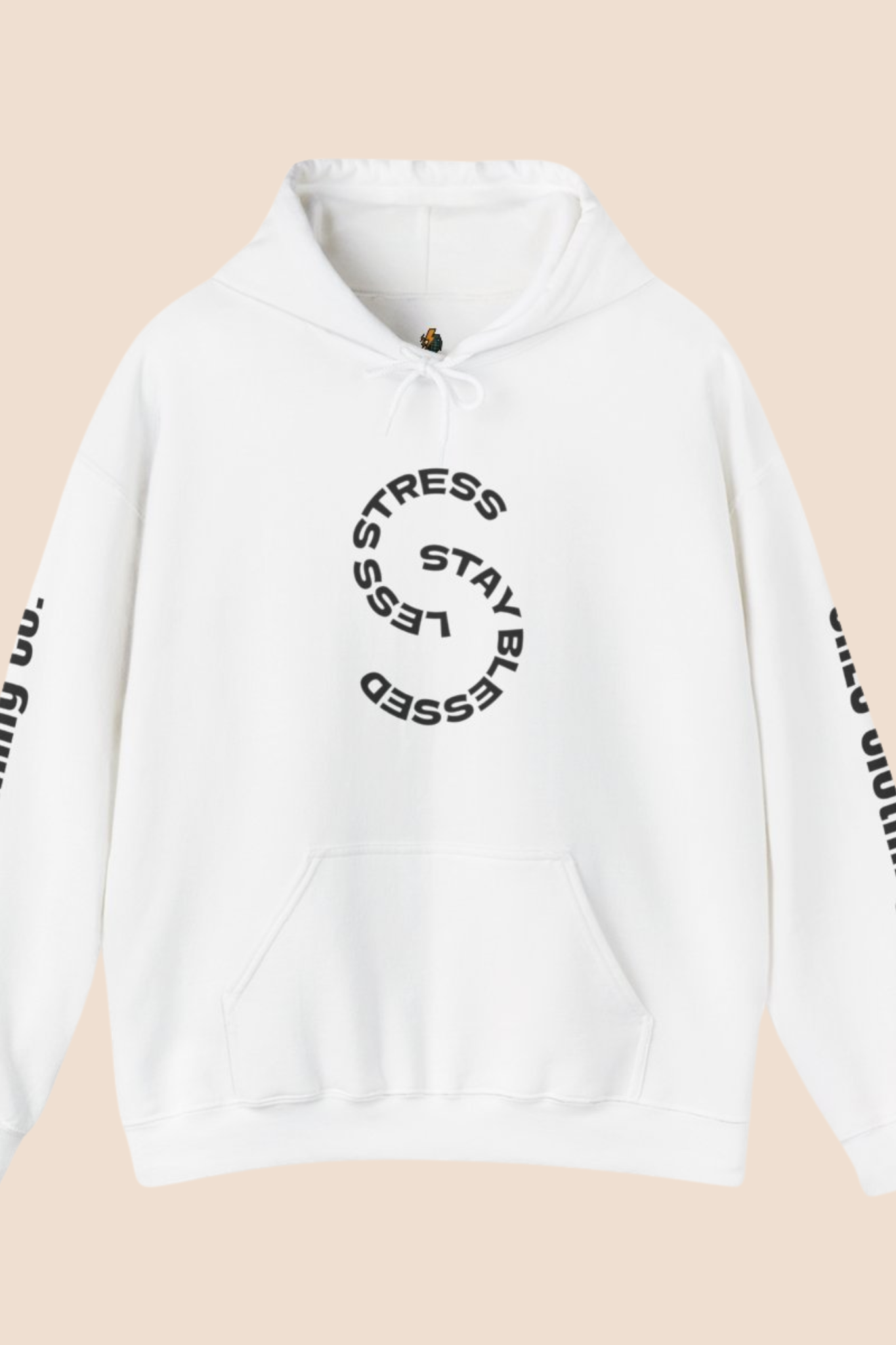 "Less Stress, Stay Blessed" Unisex Hoodie