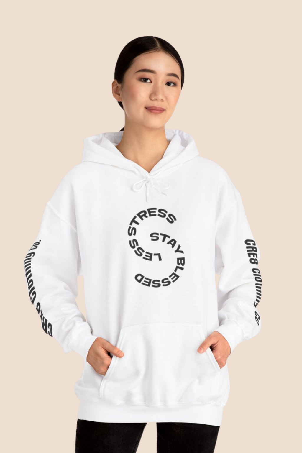 "Less Stress, Stay Blessed" Unisex Hoodie